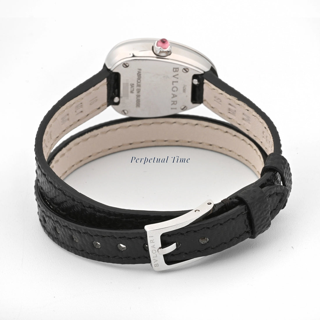 Bvlgari Serpenti Black Dial on Leather SPS27BSl Card 2020