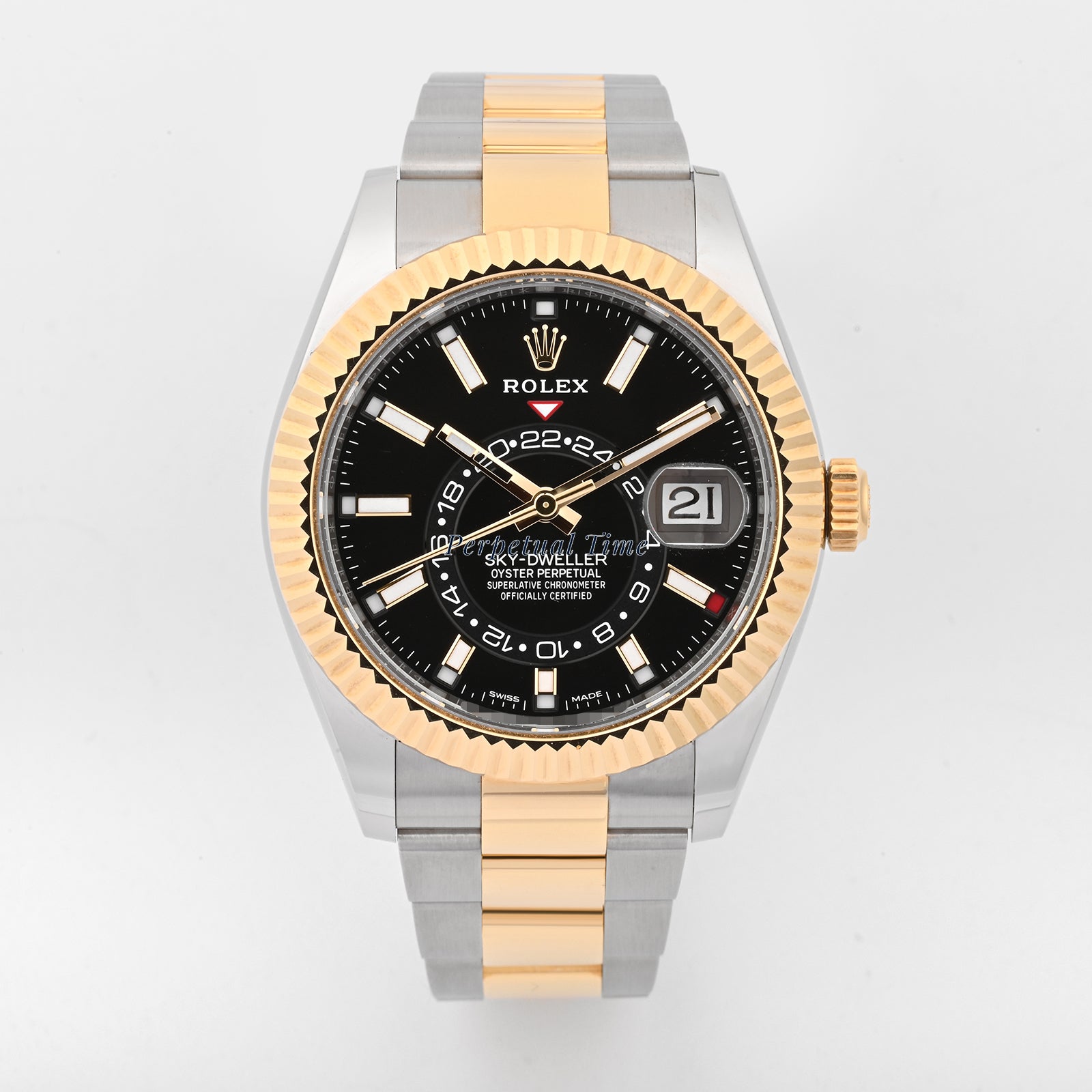 Rolex SkyDweller Black Dial on Oyster band 326933 Card 2023