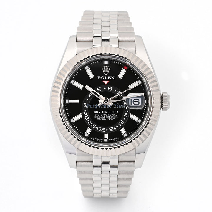 Rolex SkyDweller Black Index Dial on Jubilee 336934 Card 2024