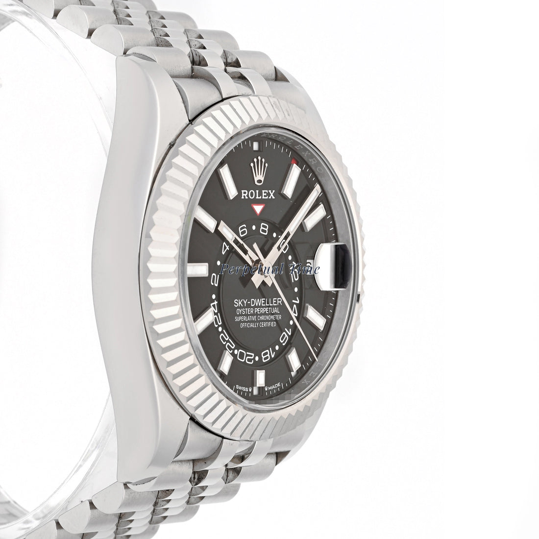 Rolex SkyDweller Stainless Steel Black Index Dial on Jubilee 336934 Card 2024