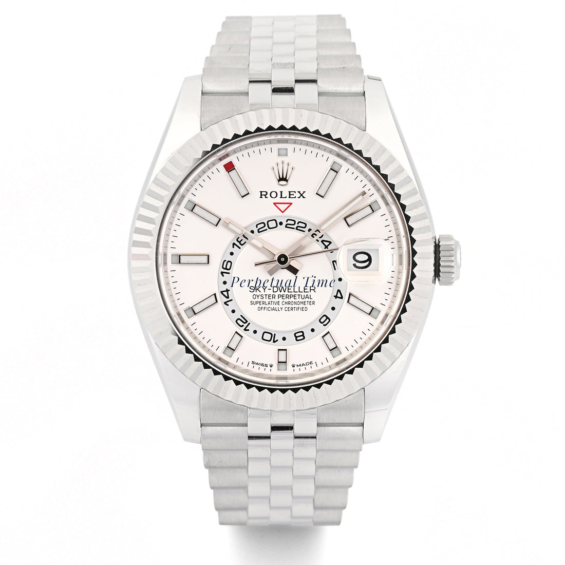 Rolex SkyDweller White Index Dial on Jubilee band 336934 Card 2025