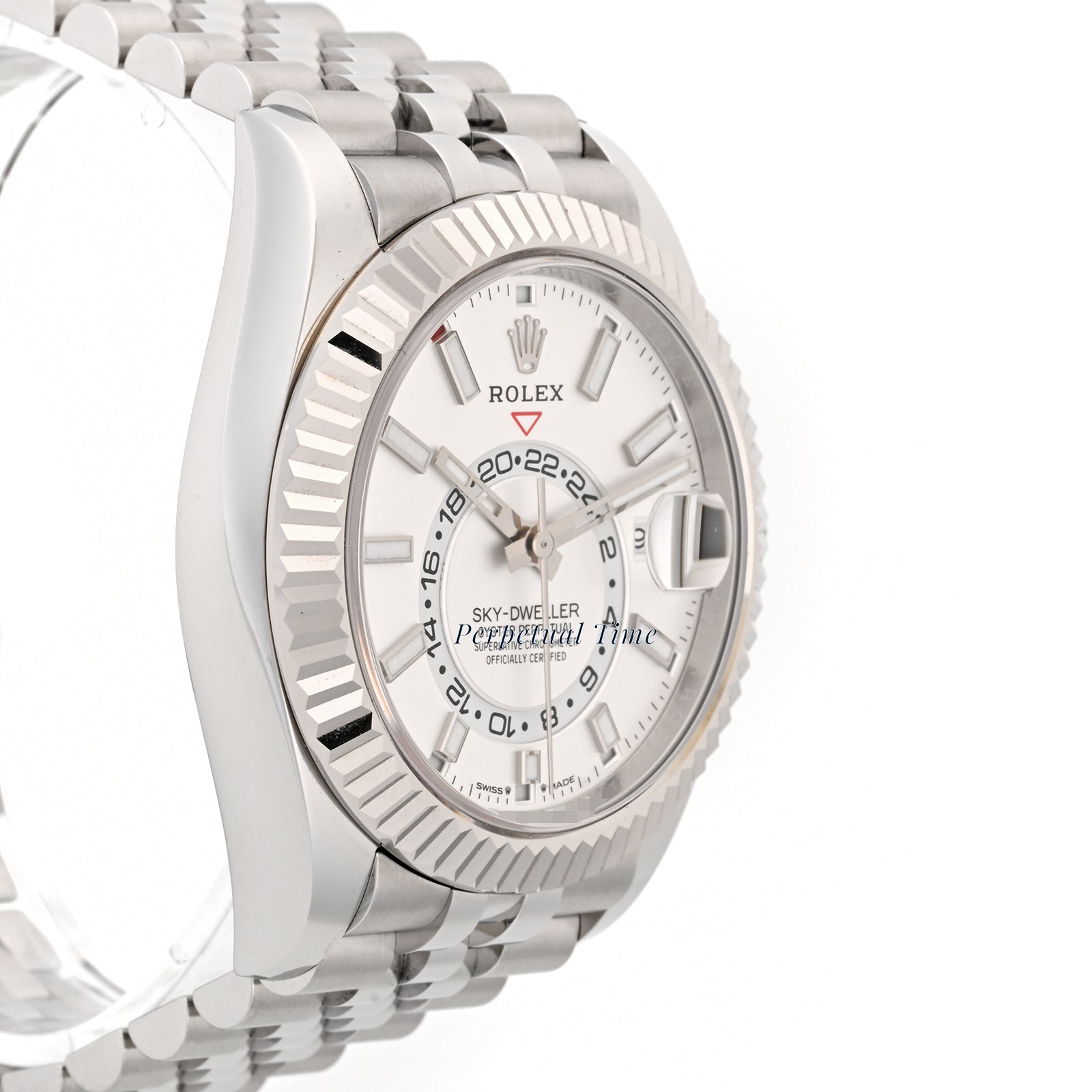Rolex SkyDweller White Index Dial on Jubilee band 336934 Card 2025