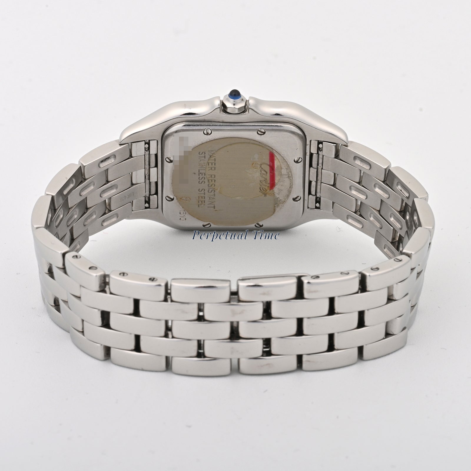 Cartier Panthere Stainless Steel Mid Size White Roman Dial on Steel band W25054P5