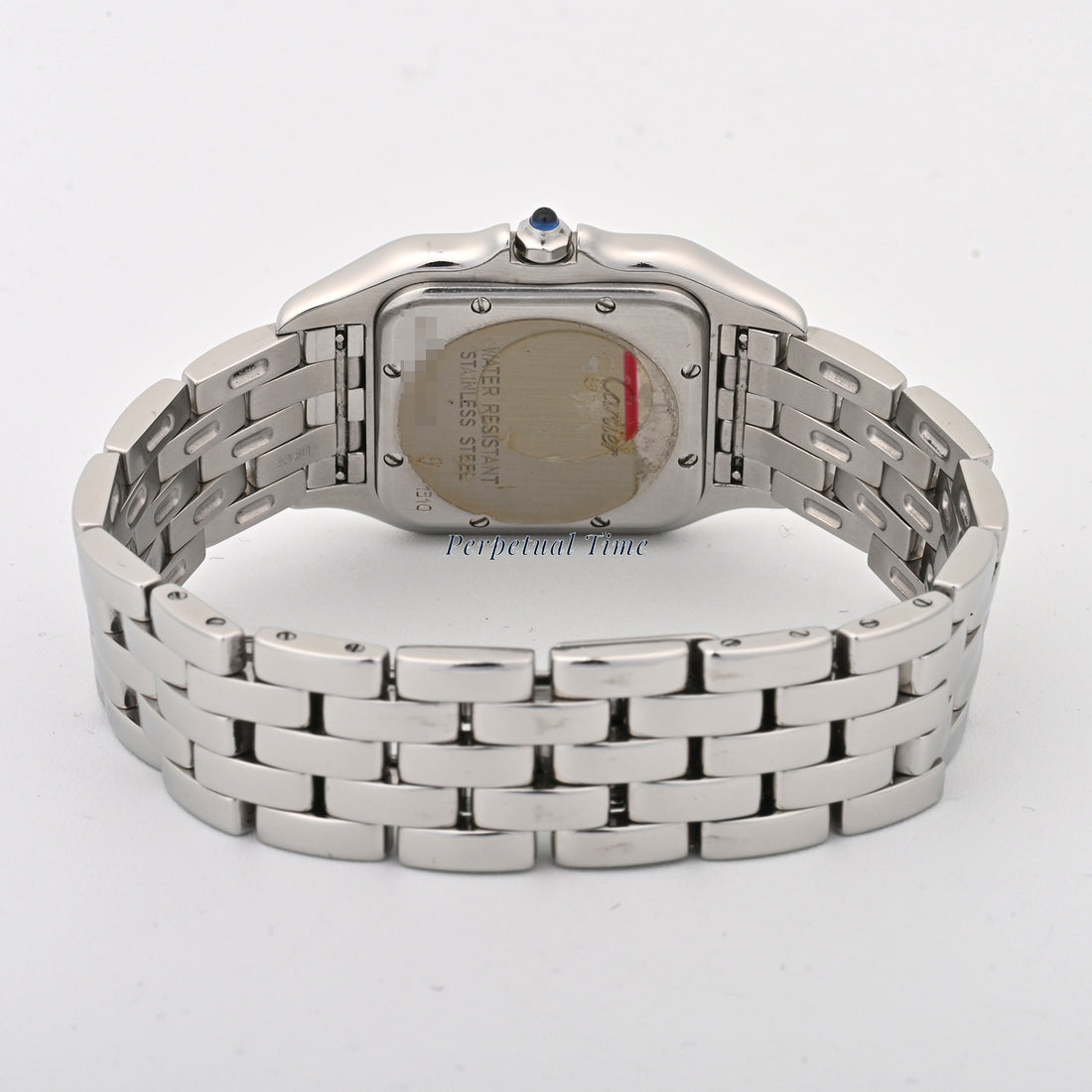 Cartier Panthere Stainless Steel Mid Size White Roman Dial on Steel band W25054P5