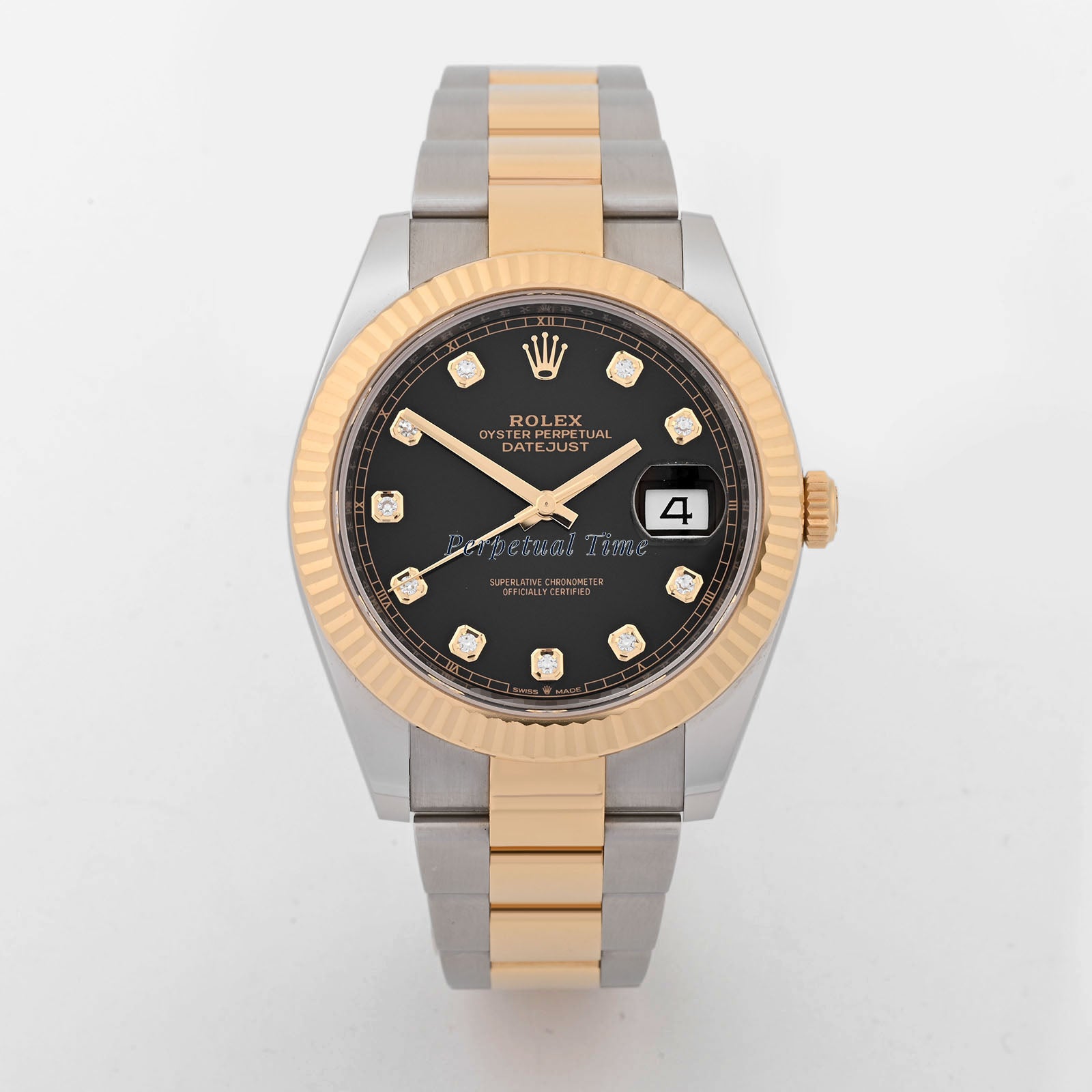 Rolex Datejust 41 Black Diamond Dial on Oyster band 126333