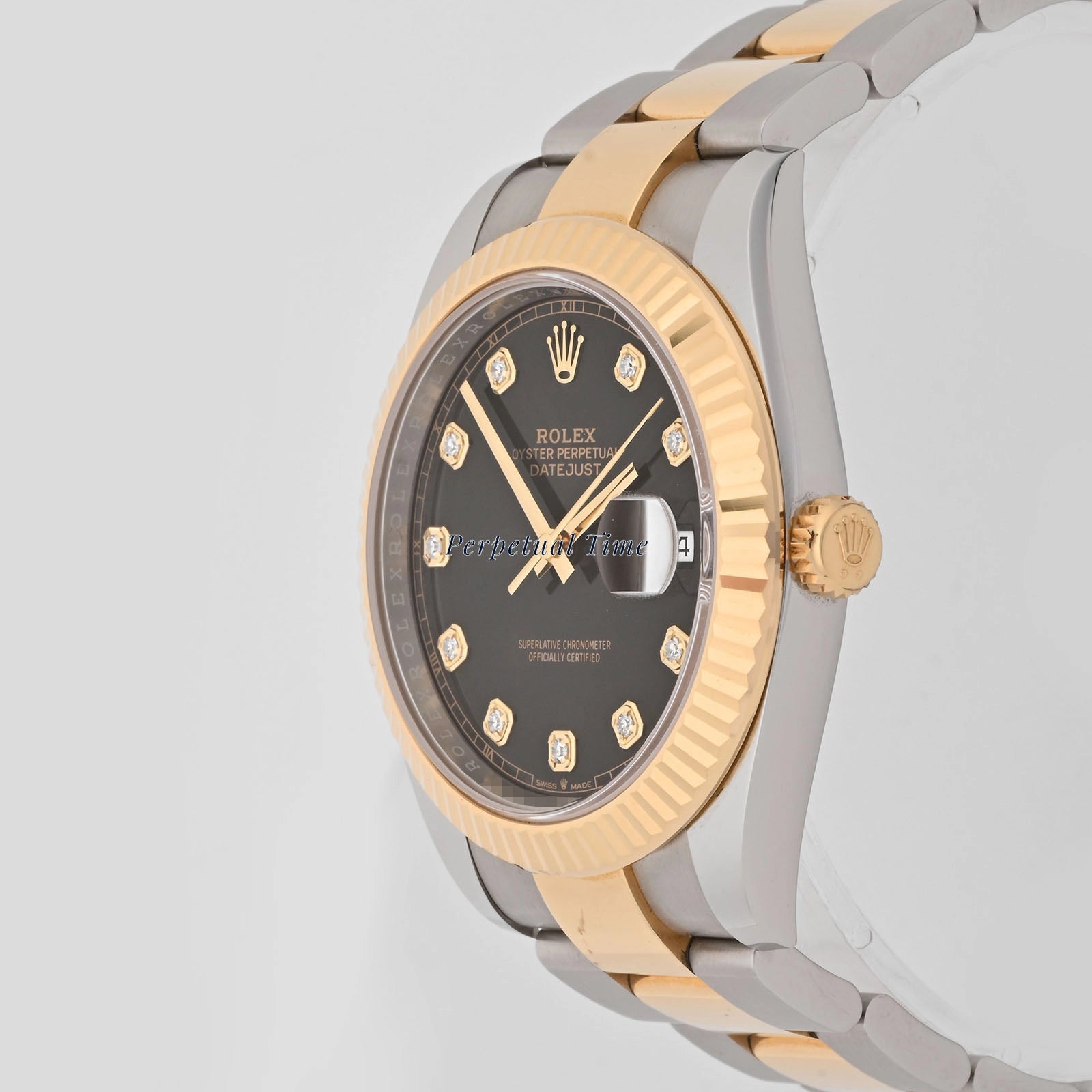 Rolex Datejust 41 Black Diamond Dial on Oyster 126333 Card 2022
