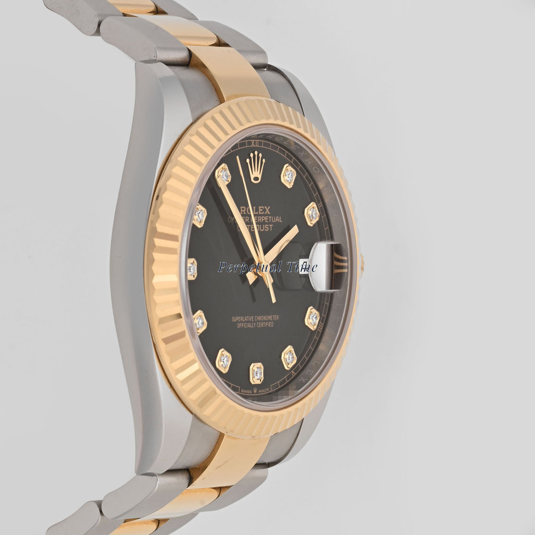 Rolex Datejust 41 Black Diamond Dial on Oyster band 126333