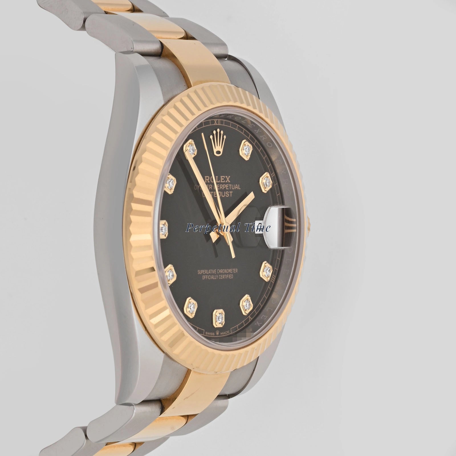 Rolex Datejust 41 Black Diamond Dial on Oyster 126333 Card 2022