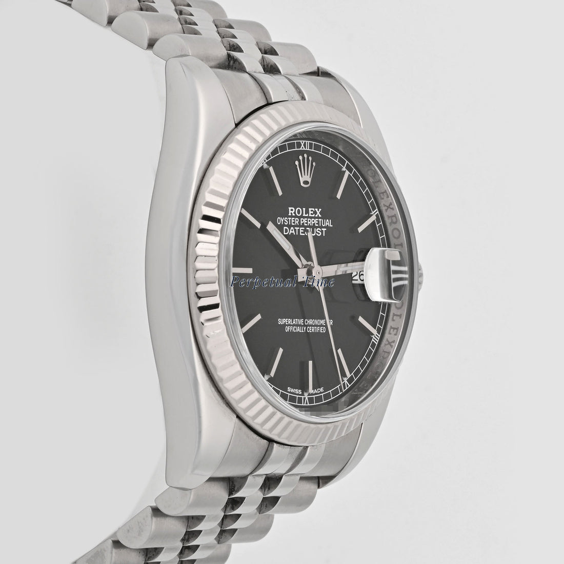 Rolex Datejust 36 Black index Dial on Jubilee band 116234
