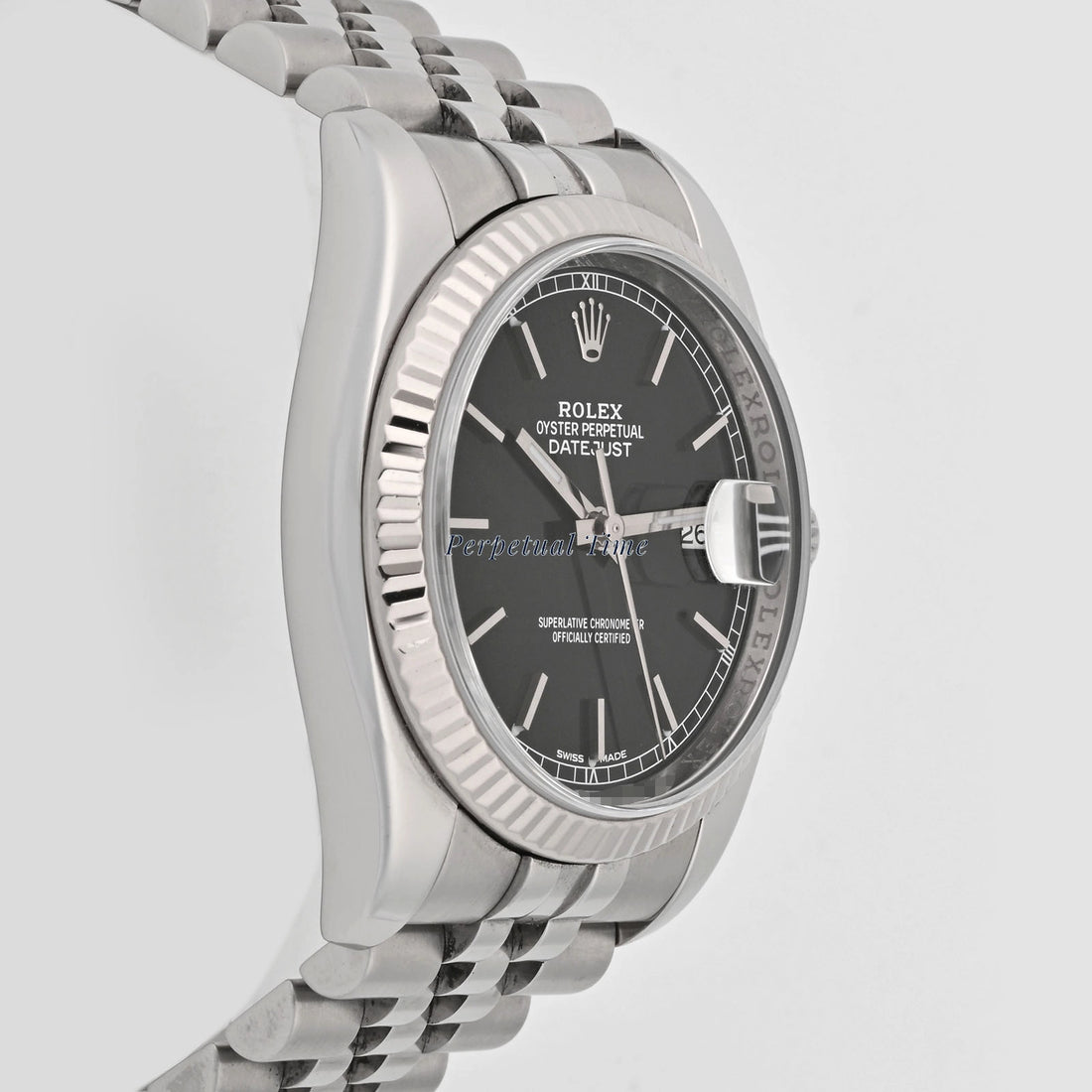 Rolex Datejust 36 Black index Dial on Jubilee 116234