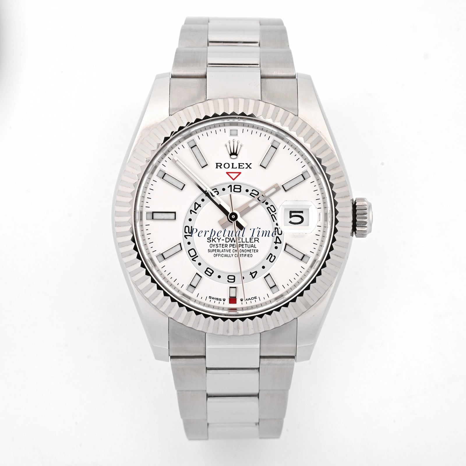 Rolex SkyDweller White Index Dial on Oyster 336934 Card 2024