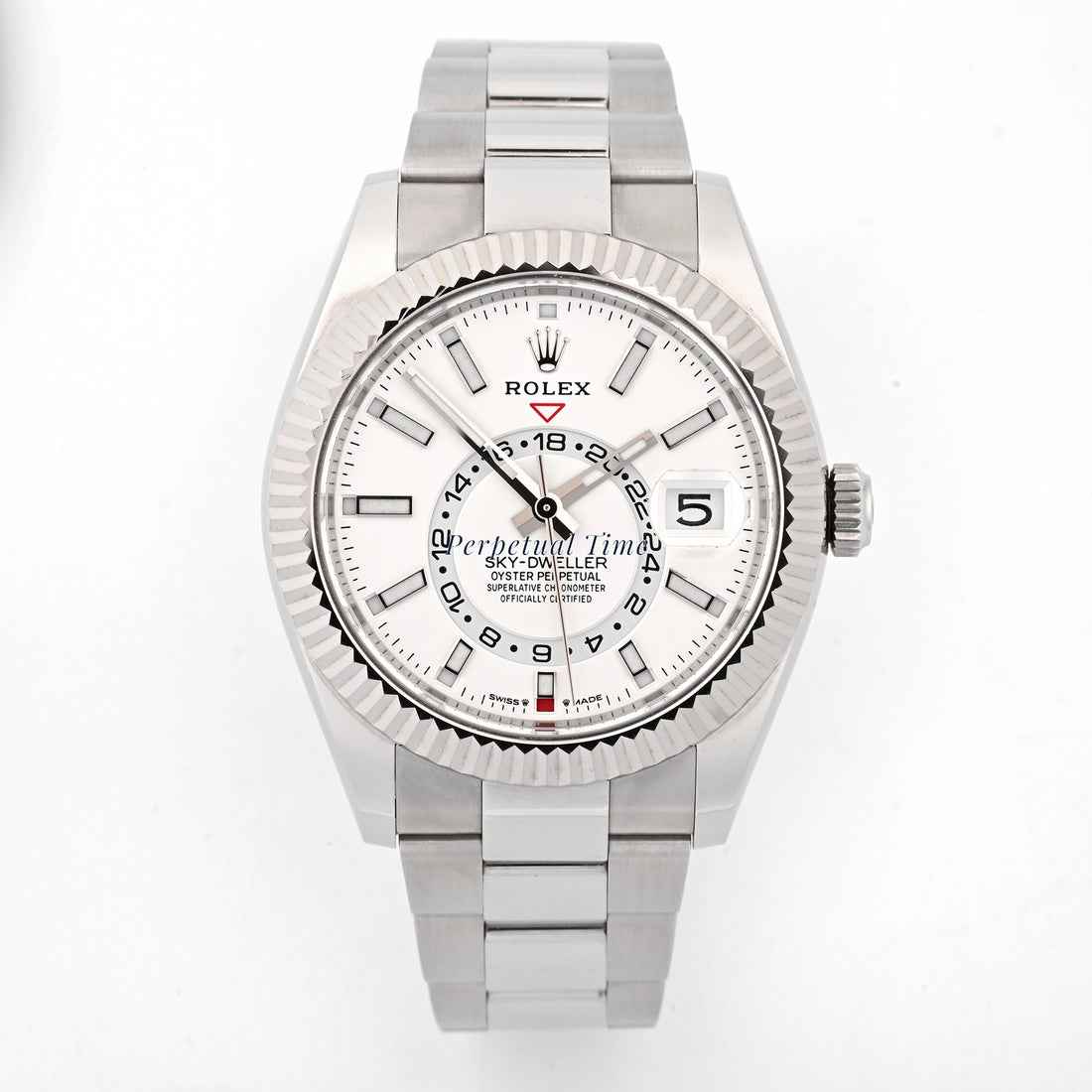 Rolex SkyDweller White Index Dial on Oyster 336934 Card 2024