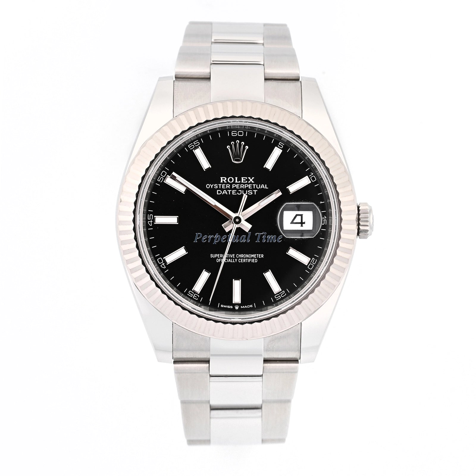 Rolex Datejust 41 Black Index Dial on Oyster 126334 Card 2022
