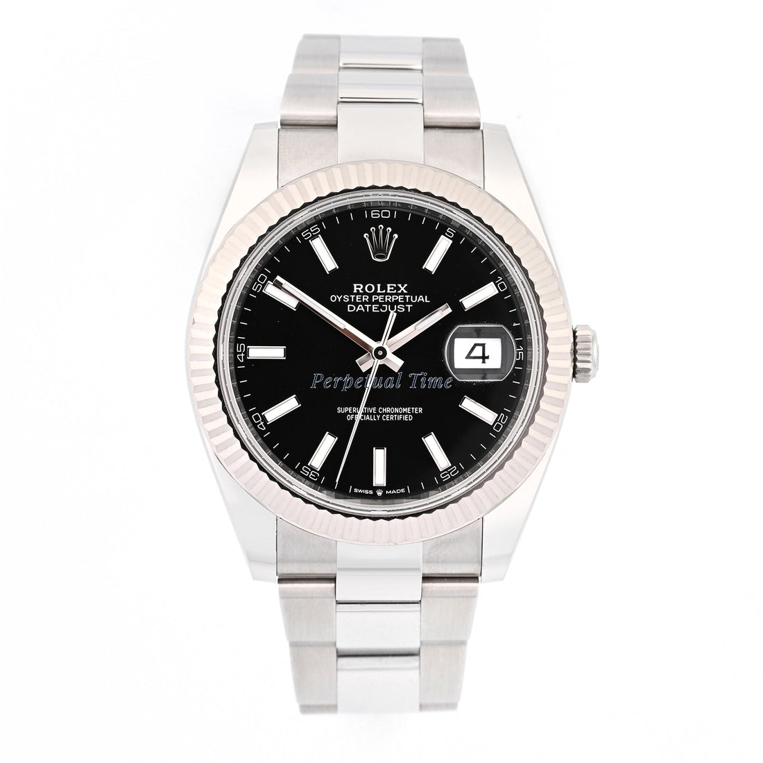 Rolex Datejust 41 Black Index Dial on Oyster 126334 Card 2022