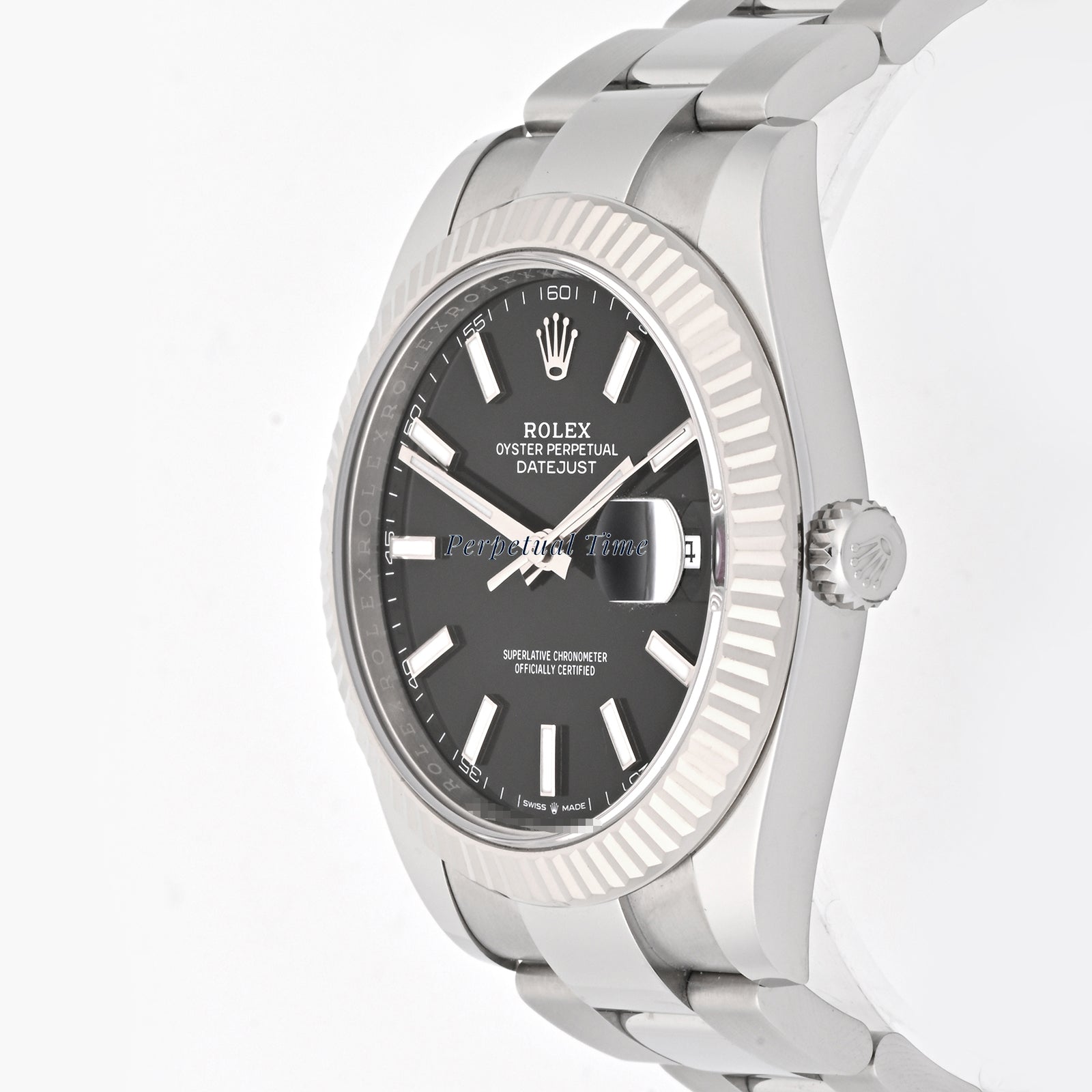 Rolex Datejust 41 Black Index Dial on Oyster band 126334 Card 2022