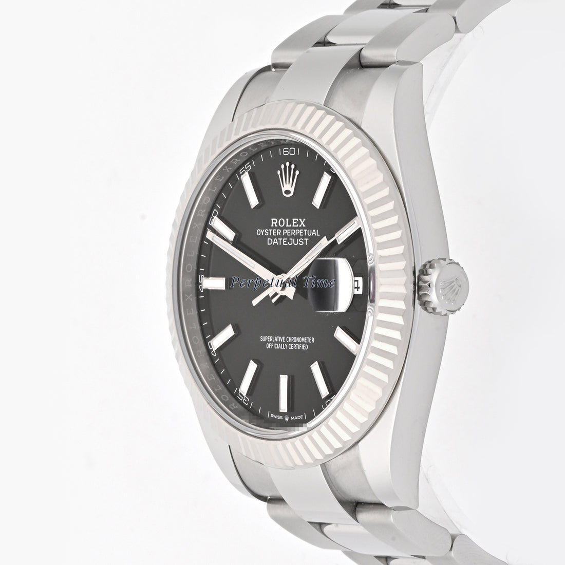 Rolex Datejust 41 Black Index Dial on Oyster band 126334 Card 2022