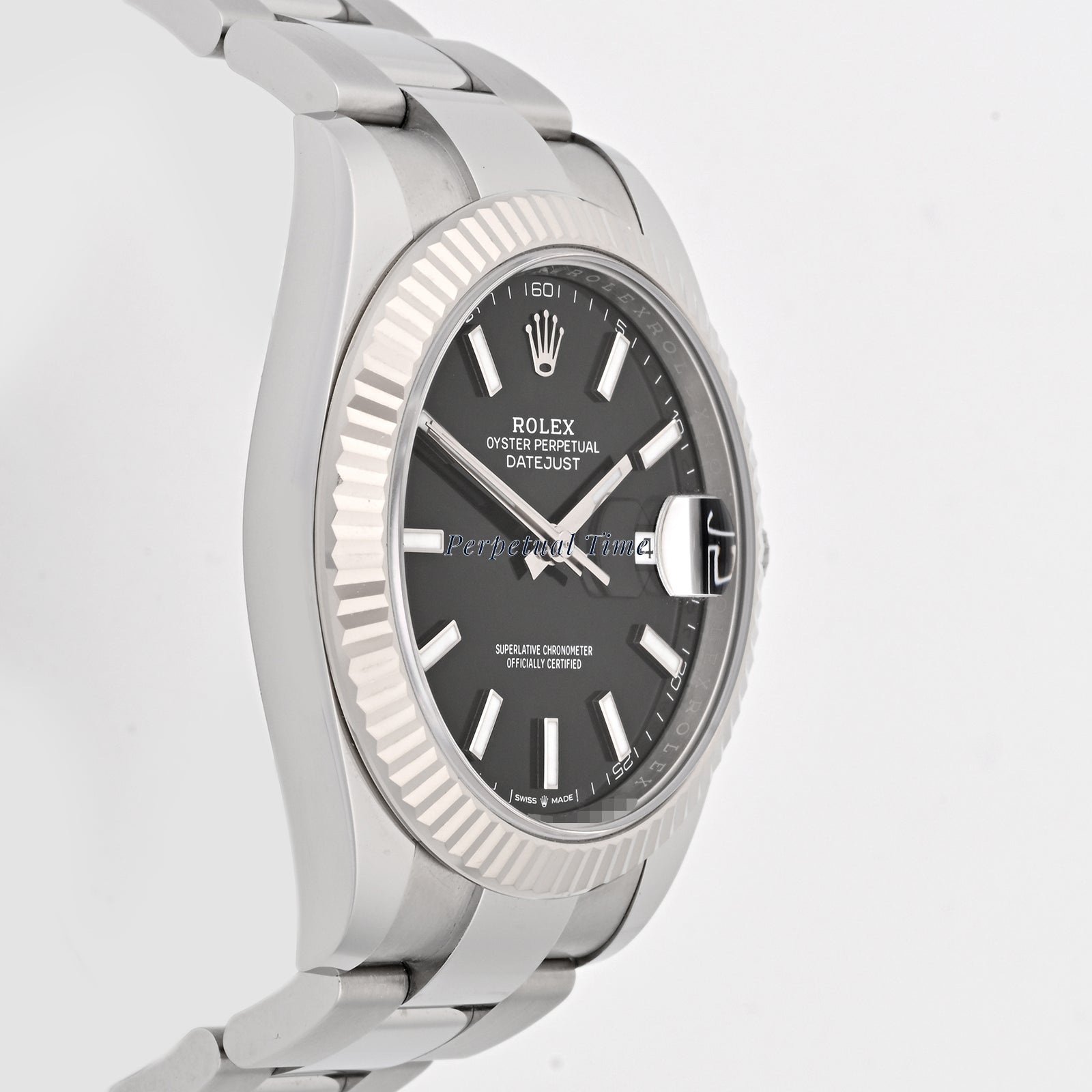 Rolex Datejust 41 Black Index Dial on Oyster band 126334 Card 2022