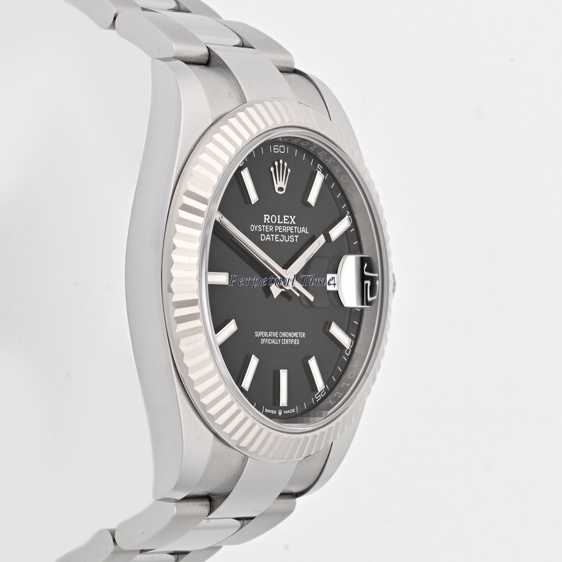 Rolex Datejust 41 Black Index Dial on Oyster band 126334 Card 2022
