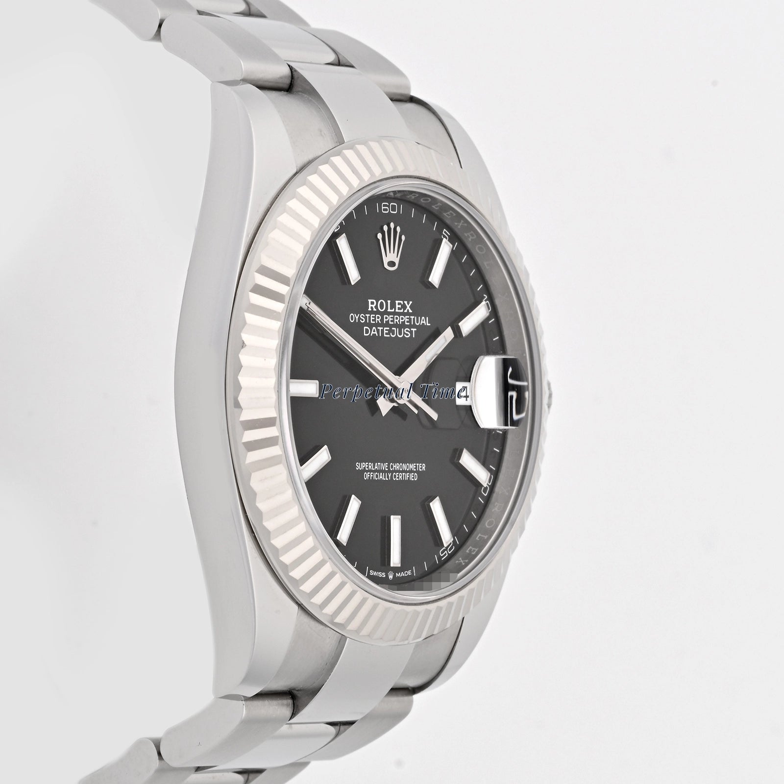 Rolex Datejust 41 Black Index Dial on Oyster 126334 Card 2022