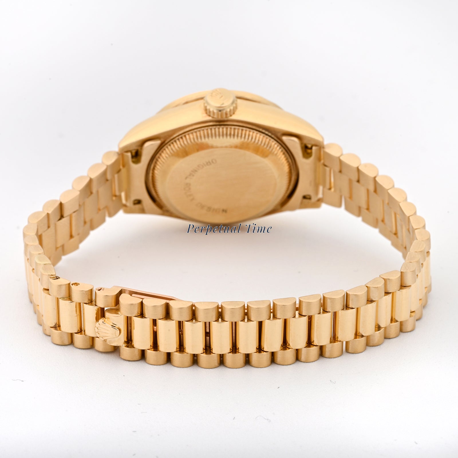 Rolex Datejust Lady President Champagne Diamond Dial on President band 69038