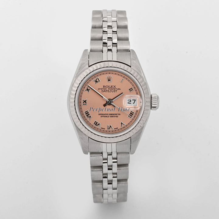 Rolex Datejust Lady Pink Roman Dial on Jubilee 79174 Papers 2003