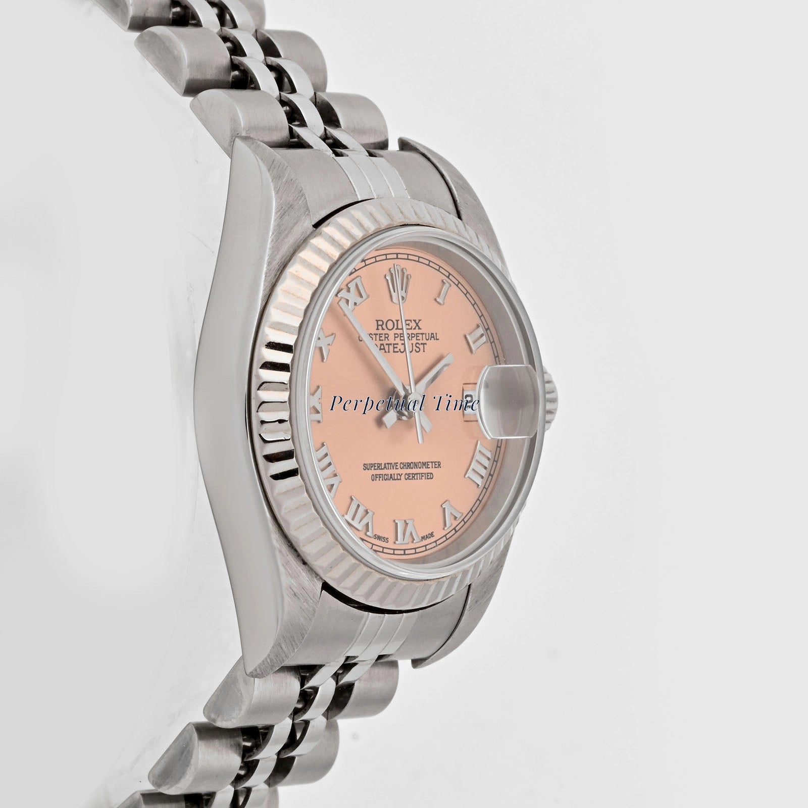 Rolex Datejust Lady Pink Roman Dial on Jubilee 79174 Papers 2003