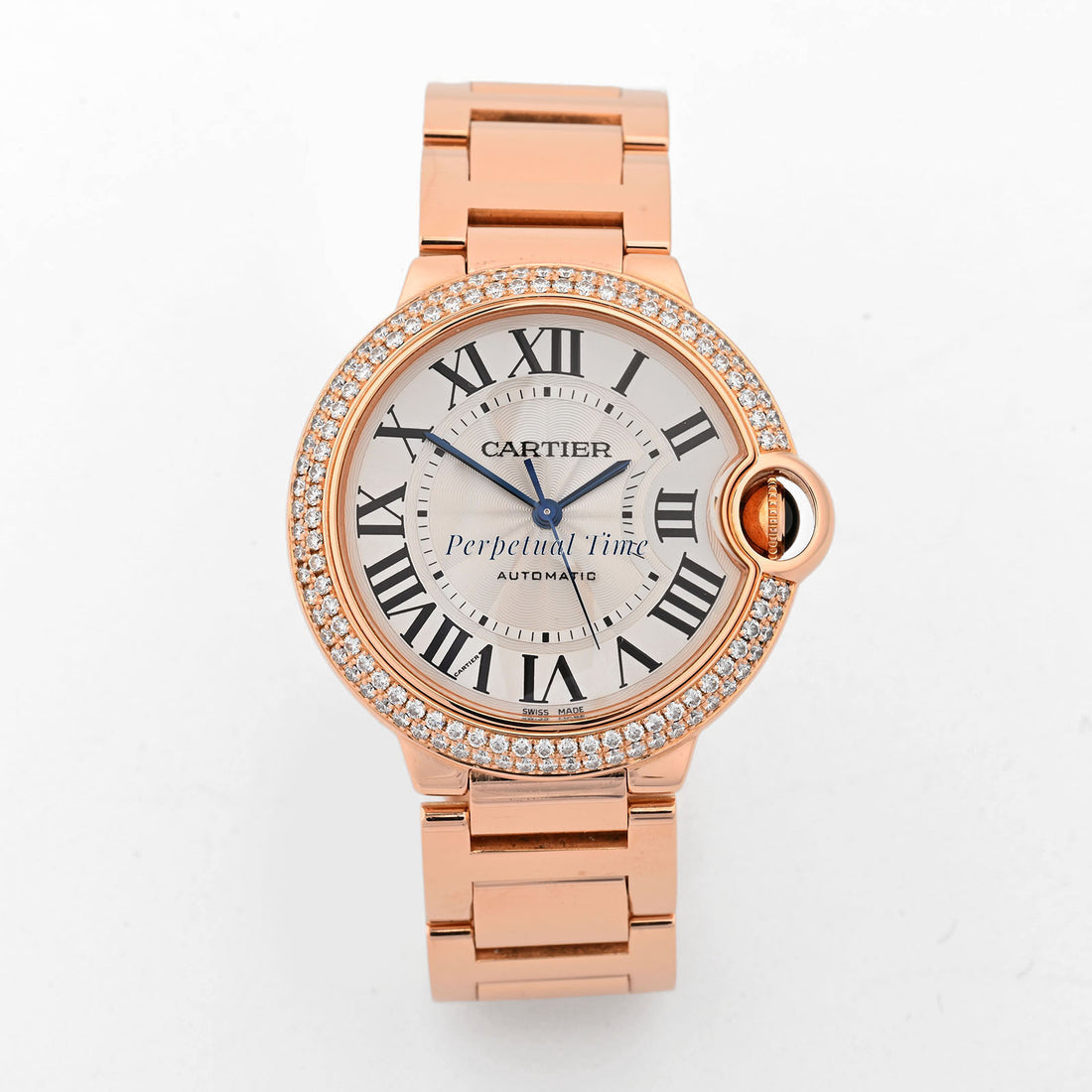 Cartier Ballon Bleu Silver Dial on Bracelet band WE9005Z3 Papers 2014