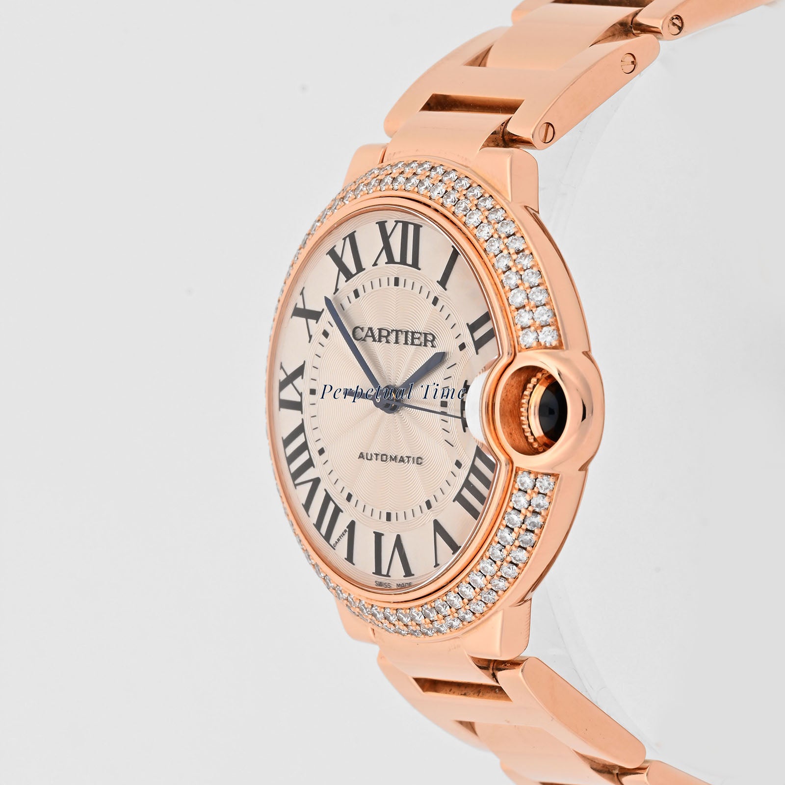 Cartier Ballon Bleu Silver Dial on Bracelet band WE9005Z3 Papers 2014