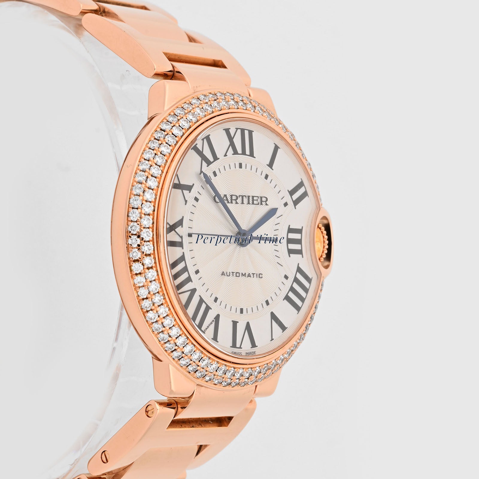 Cartier Ballon Bleu Silver Dial on Bracelet band WE9005Z3 Papers 2014