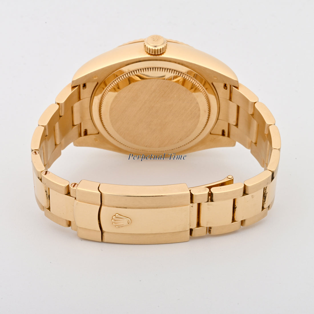 Rolex SkyDweller Champagne Sunray Arabic Dial on Oyster band 326938 Card 2014