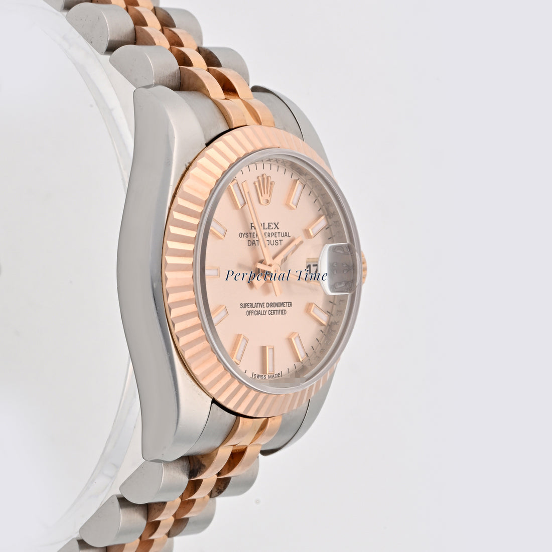 Rolex Datejust Lady Pink Stick Dial on Jubilee band 179171 Card 2013