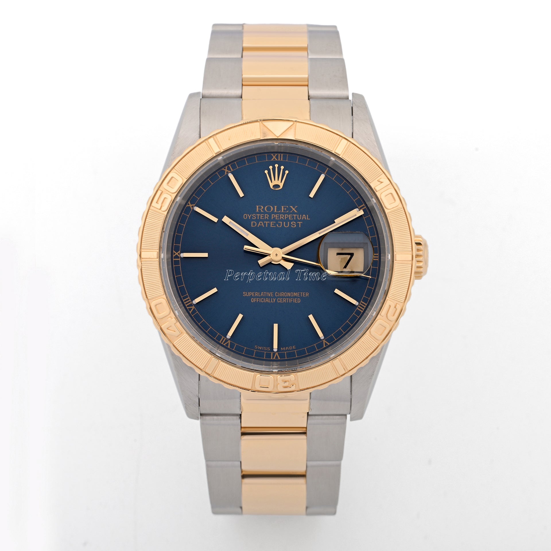 Rolex Datejust 36 Thunderbird Blue Stick Dial on Oyster band 16263