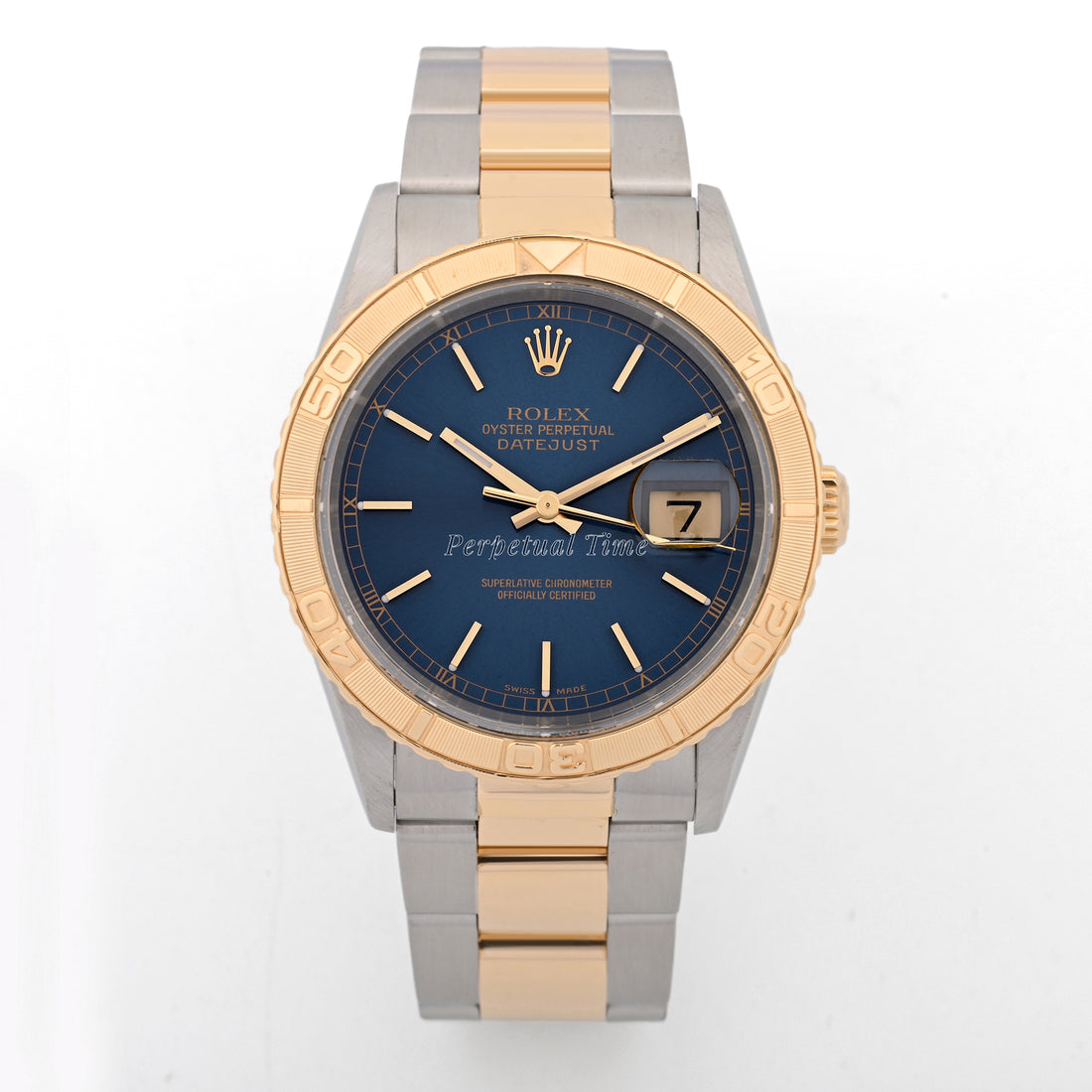 Rolex Datejust 36 Thunderbird Blue Stick Dial on Oyster band 16263