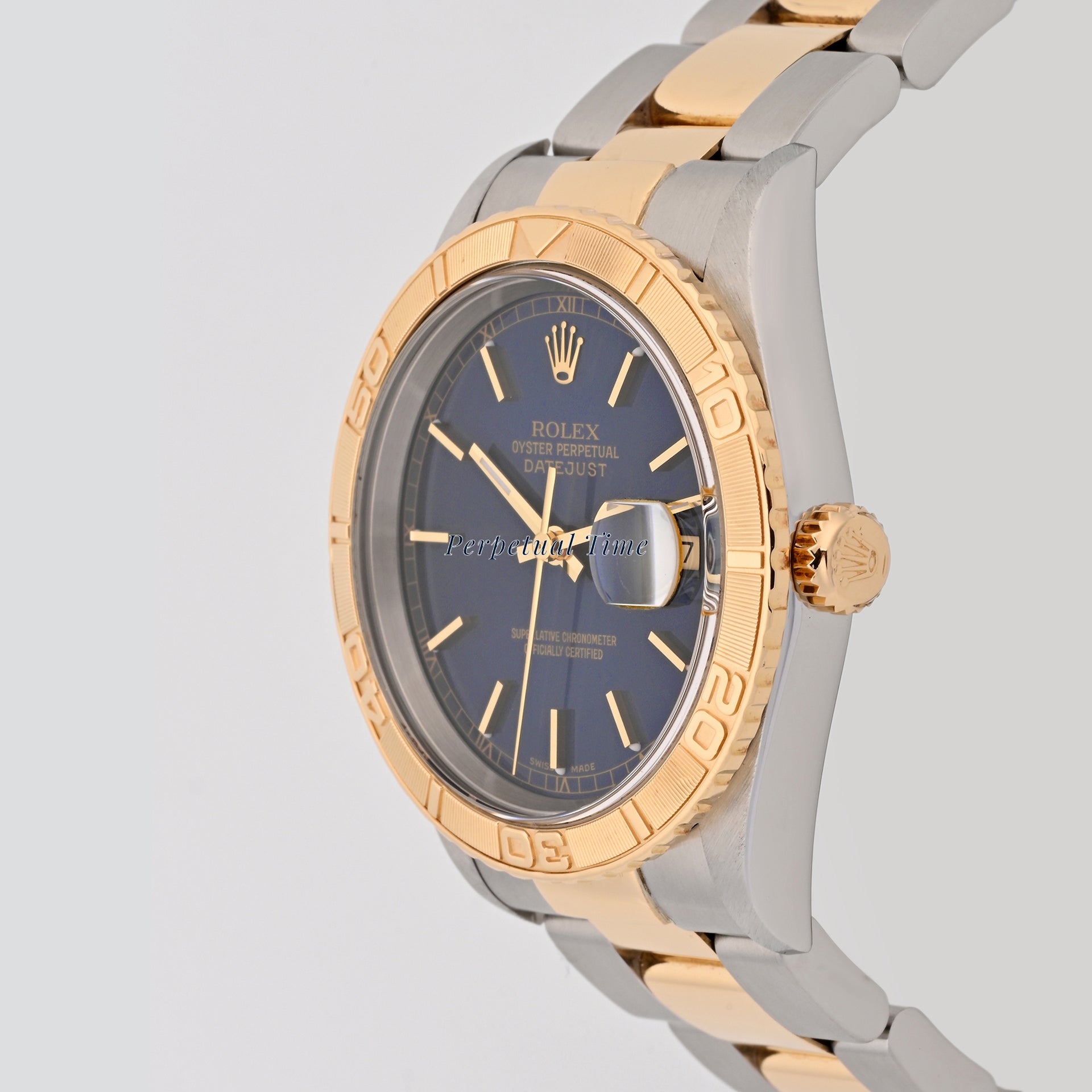 Rolex Datejust 36 Thunderbird Blue Stick Dial on Oyster band 16263