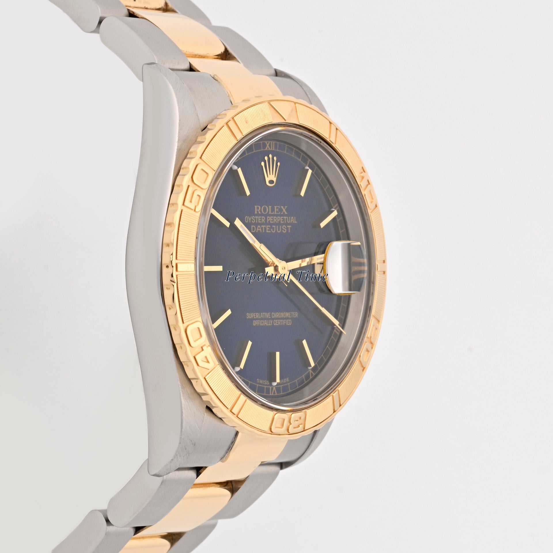 Rolex Datejust 36 Thunderbird Blue Stick Dial on Oyster band 16263