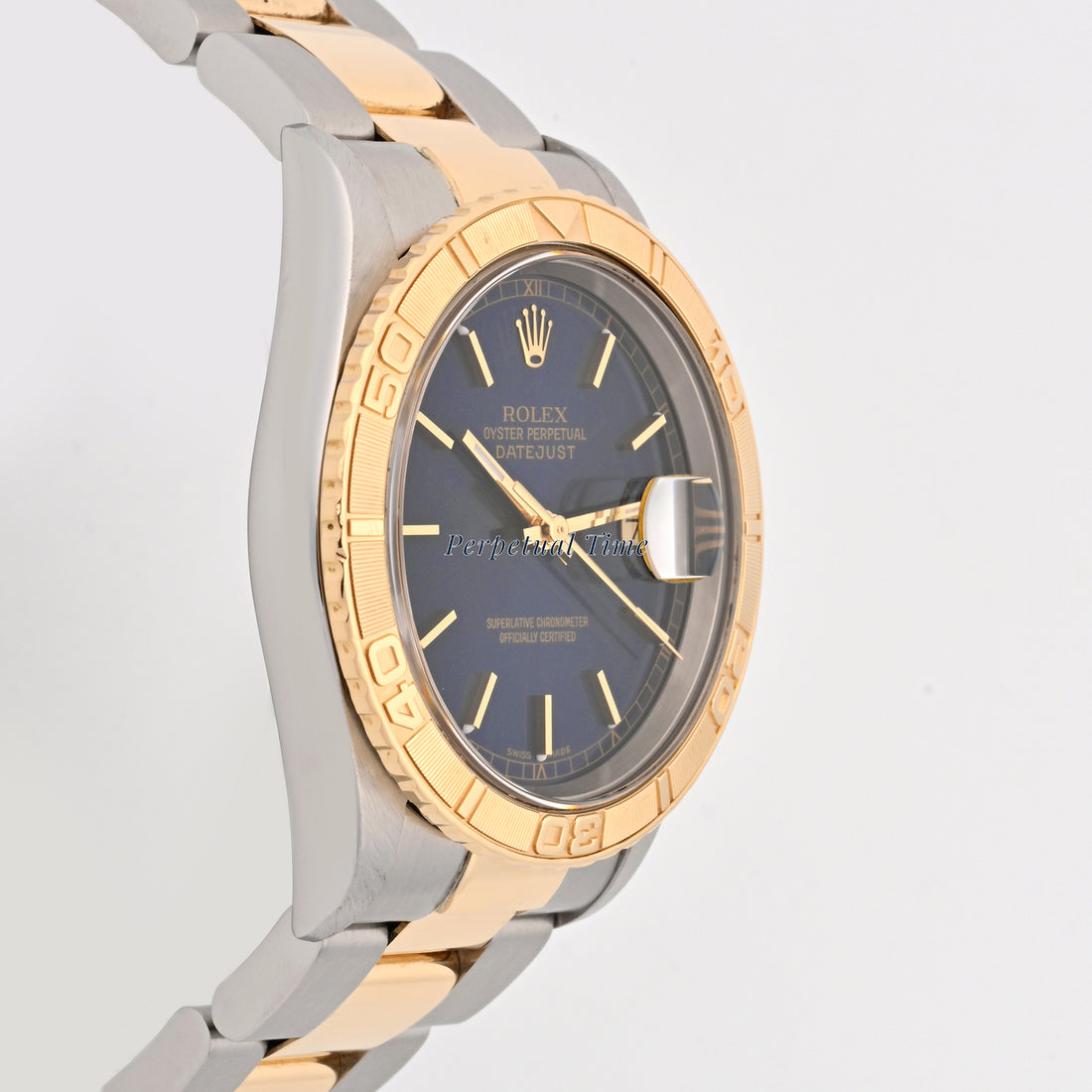 Rolex Datejust 36 Thunderbird Blue Stick Dial on Oyster band 16263