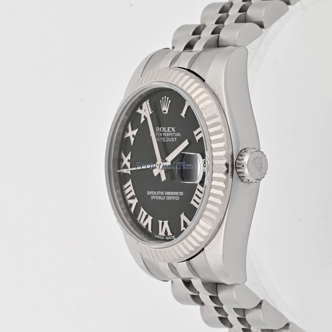 Rolex Datejust 31 Black Roman Dial on Jubilee band 178274 Card 2010