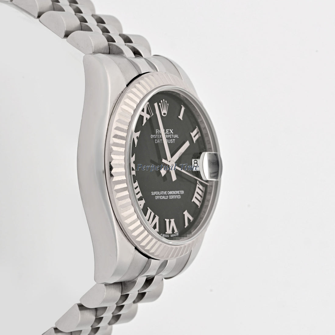 Rolex Datejust 31 Black Roman Dial on Jubilee band 178274 Card 2010