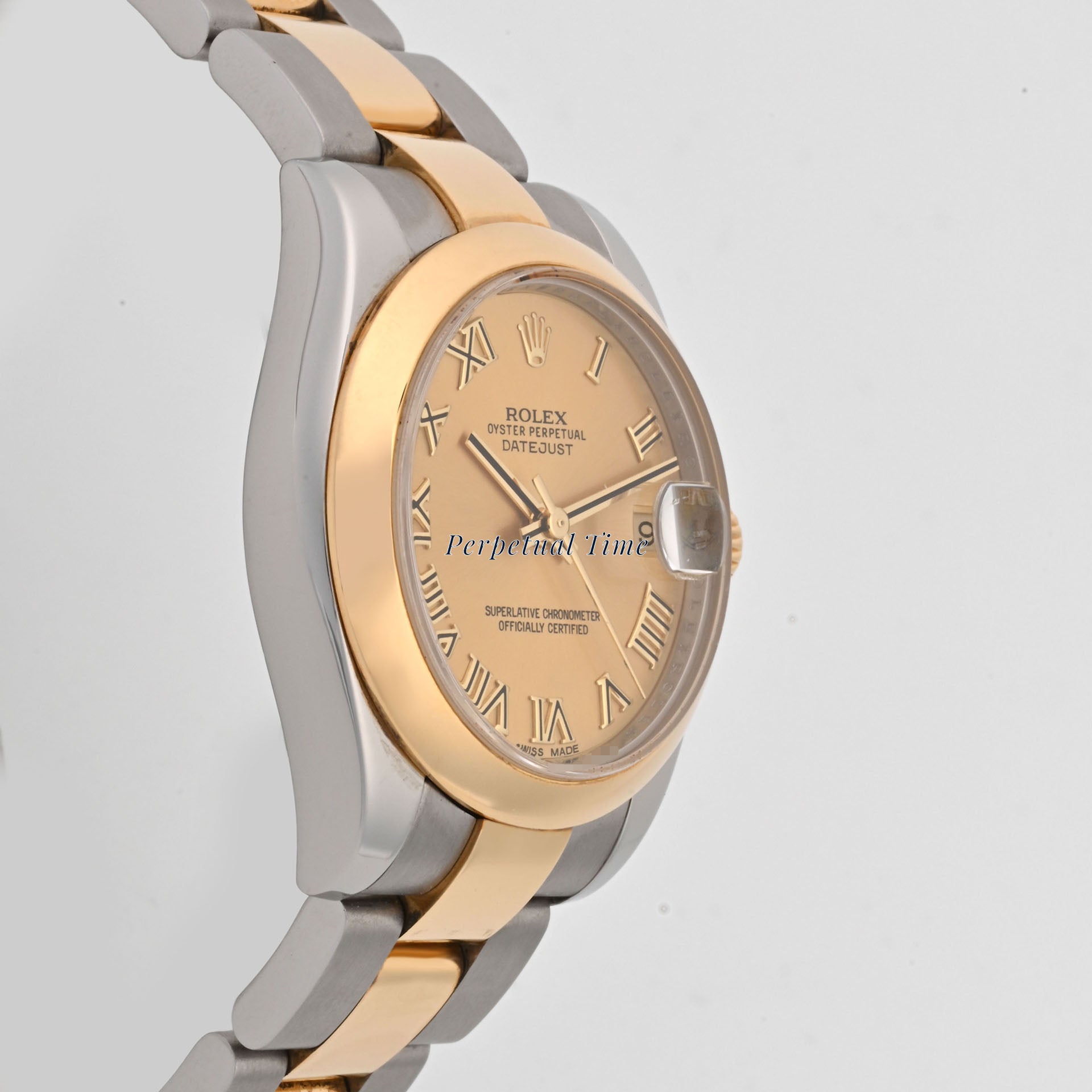 Rolex Datejust 31 Champagne Roman Dial on Oyster band 178243
