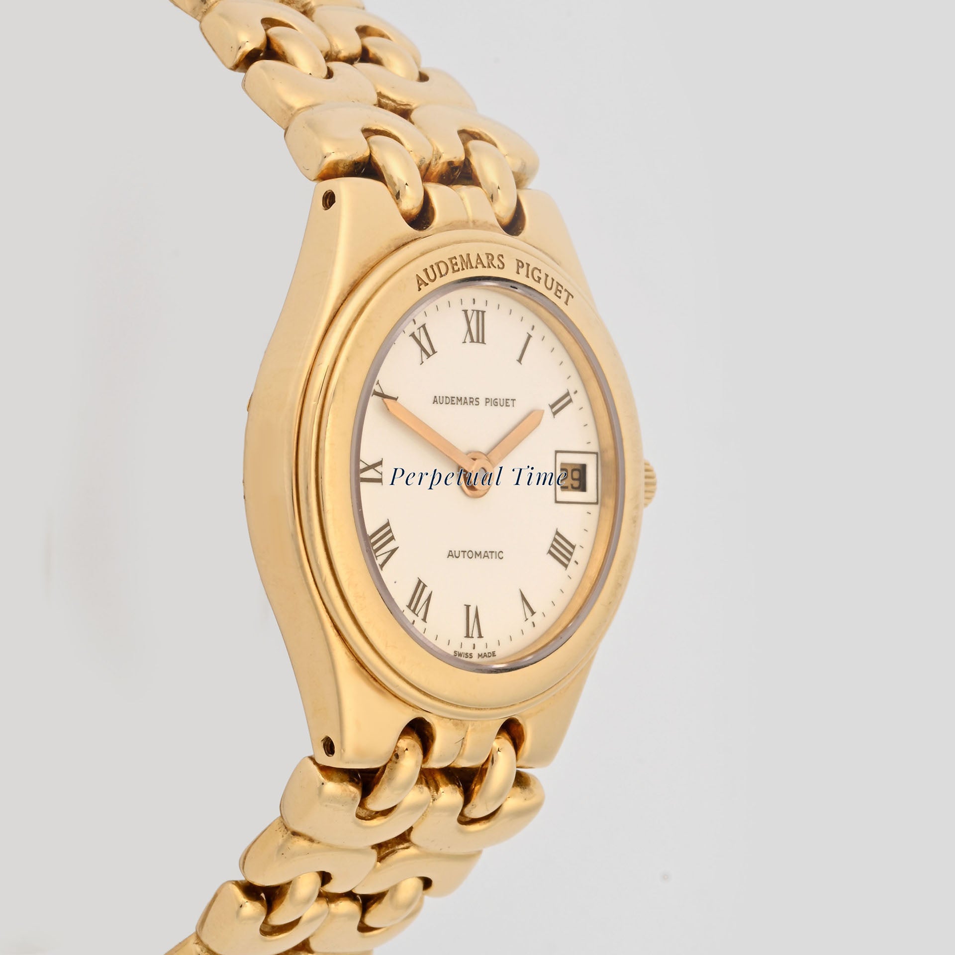 Audemars Piguet Ladies Vintage White Roman Dial on Bracelet band.