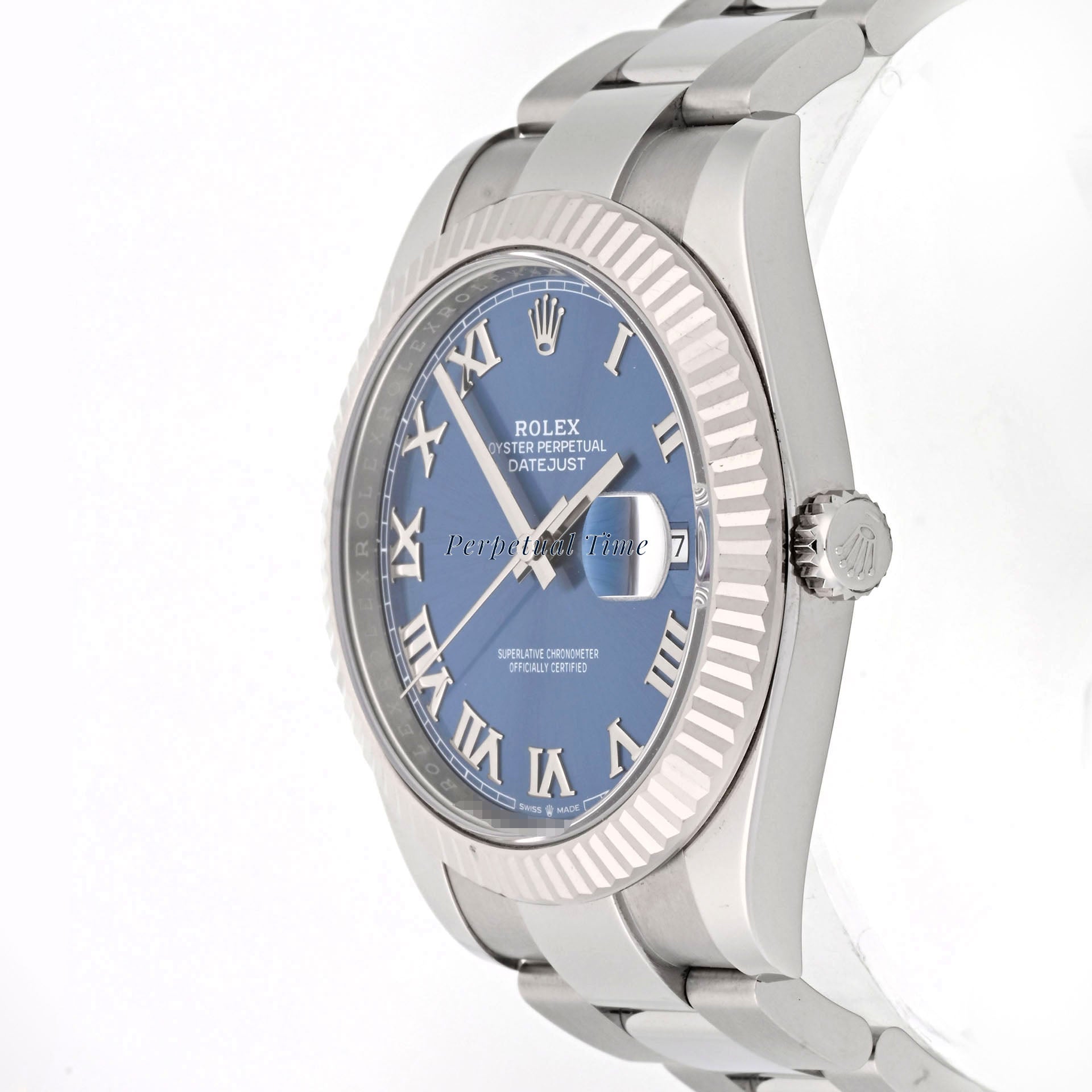Rolex Datejust 41 Blue Roman Dial on Oyster band 126334 Card 2022