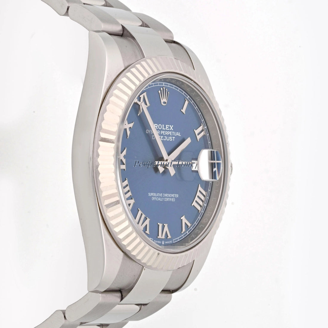 Rolex Datejust 41 Blue Roman Dial on Oyster 126334 Card 2020