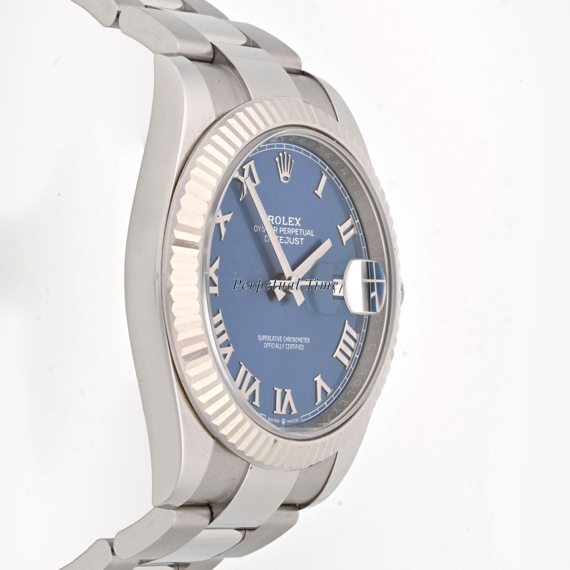 Rolex Datejust 41 Blue Roman Dial on Oyster band 126334 Card 2020