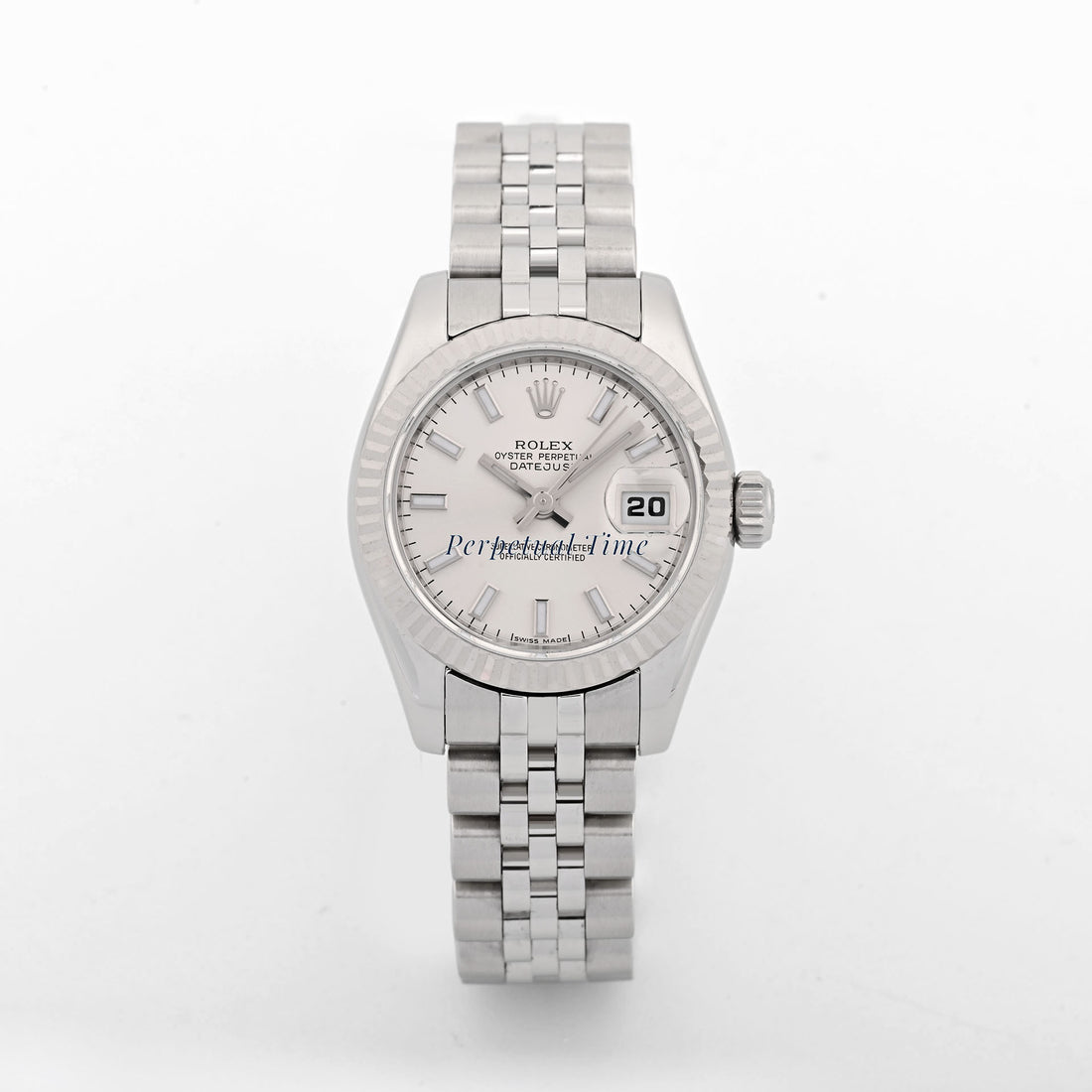 Rolex Datejust Lady Silver Stick Dial on Jubilee band 179174