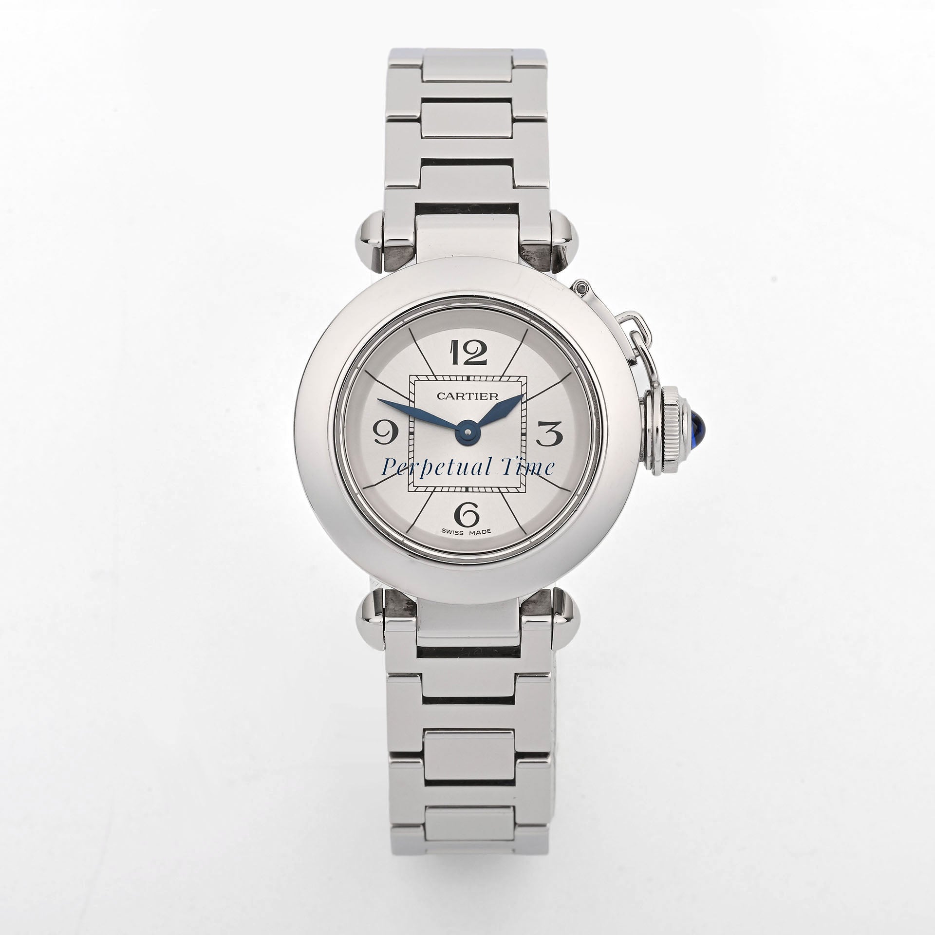 Cartier Miss Pasha Silver Dial on Bracelet band w3140007