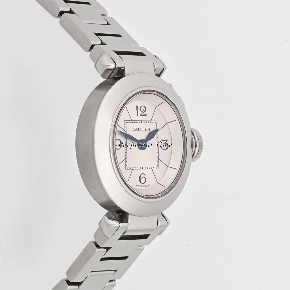 cartier Miss Pasha silver arabic Dial on Bracelet W3140007