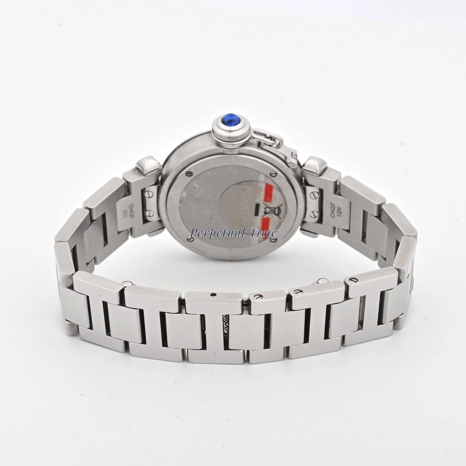 cartier Miss Pasha silver arabic Dial on Bracelet W3140007