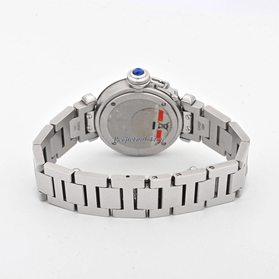 cartier Miss Pasha silver arabic Dial on Bracelet W3140007