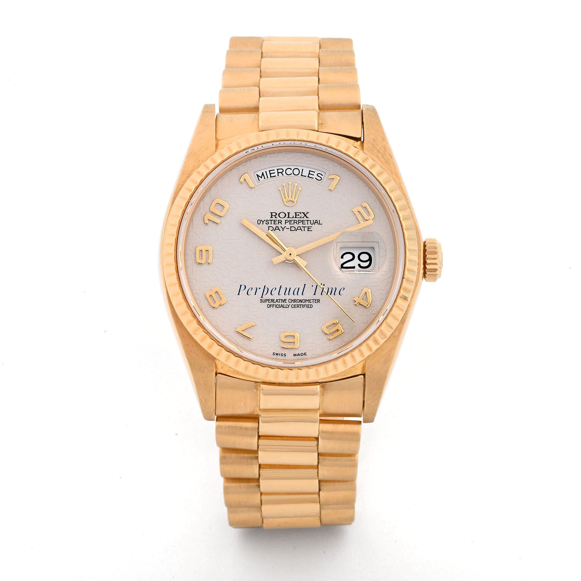 Rolex Day Date 36 Computer dial Dial on President band 18038