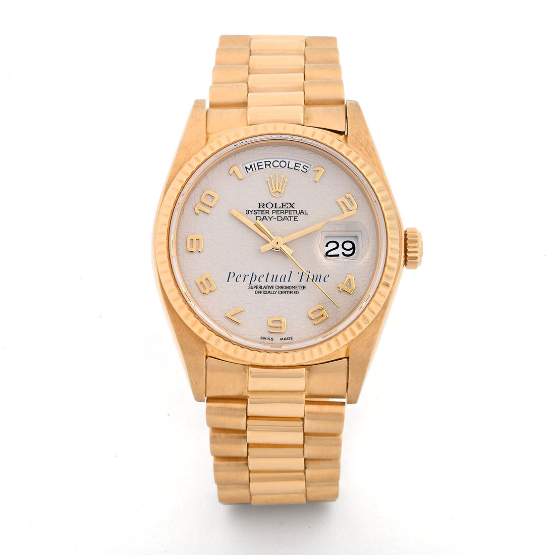Rolex Day Date 36 Computer dial Dial on President band 18038